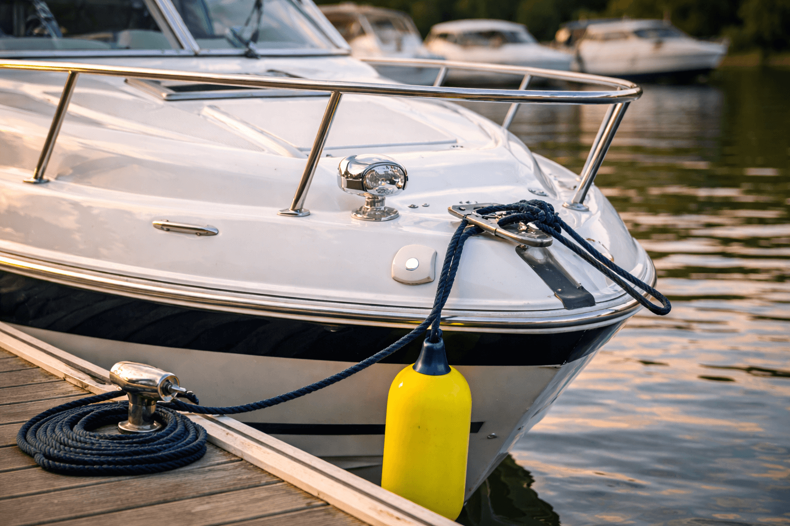Gepflegtes Motorboot am Steg – Kauf- und Verkaufsbegleitung durch Bootsfreunde Münster