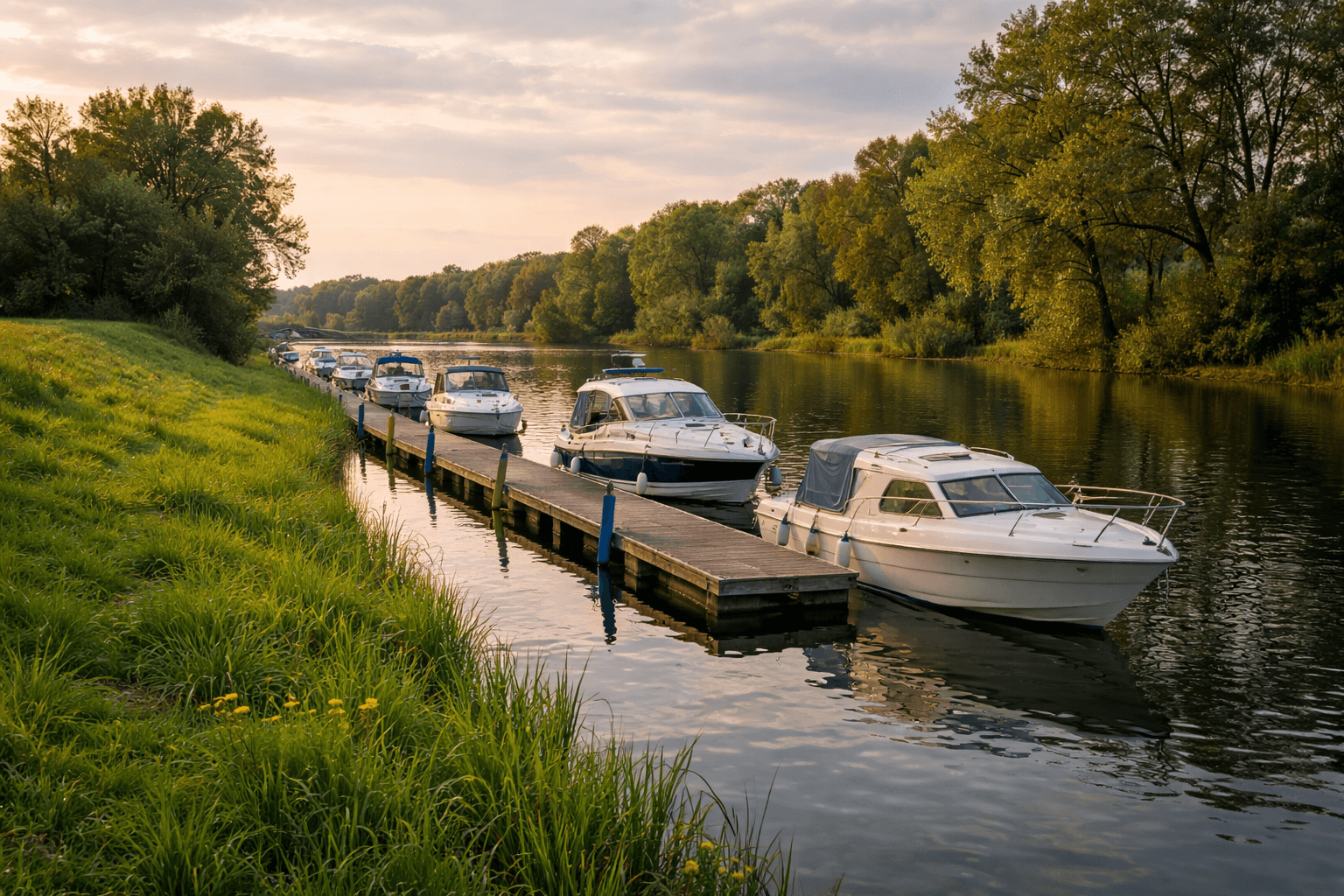 Bootsliegeplatz am Kanal im Münsterland – Bootsberatung Münster