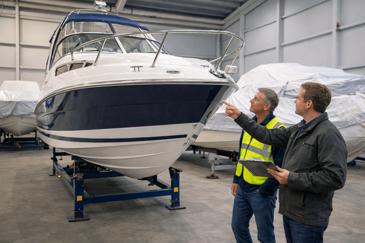 Motorboot im Winterlager – Fachberatung zu Wartung und Einlagerung bei Münster